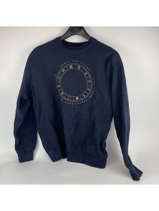 Greta Van Fleet Tops - Greta Van Fleet Dreams in Gold Tour 2022 Sweatshirt – Double Sided Print Navy